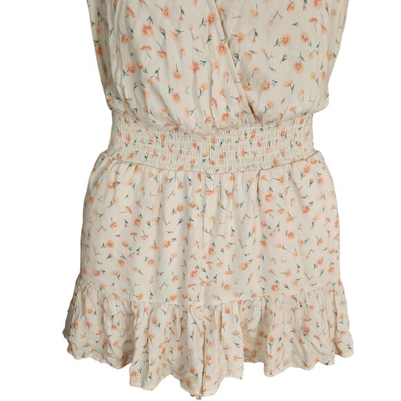 AMERICAN EAGLE Sleeveless‎ Floral Flouncy Ruffle Romper sz Small Fairy Whimsy - Picture 5 of 8